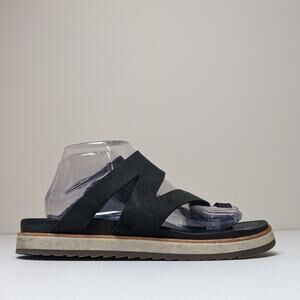 Merrell Womens Juno Wrap Black Slip On Leather Sandals Size 10 J000574